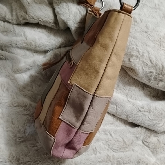 The Sak Multicolor Patchwork Leather Shoulder Bag! EUC - Picture 6 of 10